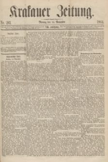Krakauer Zeitung.Jg.8, Nr. 261 (14 November 1864)
