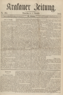 Krakauer Zeitung.Jg.8, Nr. 264 (17 November 1864)