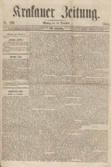 Krakauer Zeitung.Jg.8, Nr. 290 (19 December 1864)