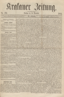 Krakauer Zeitung.Jg.8, Nr. 291 (20 December 1864)