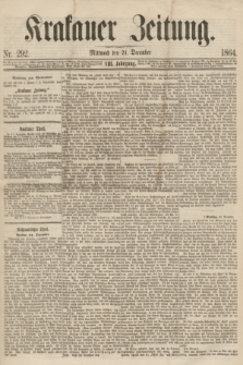 Krakauer Zeitung.Jg.8, Nr. 292 (21 December 1864)