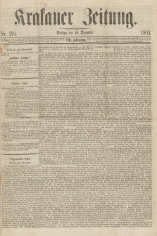 Krakauer Zeitung.Jg.8, Nr. 294 (23 December 1864)