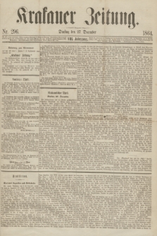 Krakauer Zeitung.Jg.8, Nr. 296 (27 December 1864)