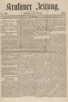 Krakauer Zeitung.Jg.8, Nr. 298 (29 December 1864)