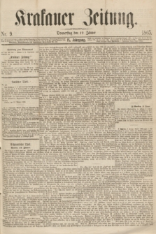 Krakauer Zeitung.Jg.9, Nr. 9 (12 Jänner 1865)