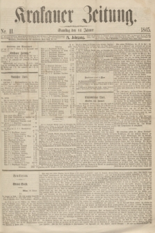 Krakauer Zeitung.Jg.9, Nr. 11 (14 Jänner 1865)