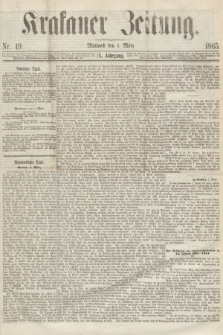 Krakauer Zeitung.Jg.9, Nr. 49 (1 März 1865)