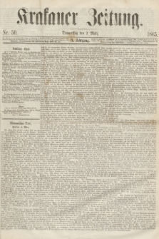 Krakauer Zeitung.Jg.9, Nr. 50 (2 März 1865)