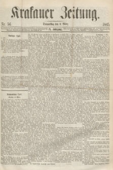 Krakauer Zeitung.Jg.9, Nr. 56 (9 März 1865)