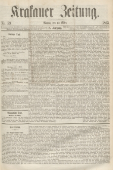 Krakauer Zeitung.Jg.9, Nr. 59 (13 März 1865)