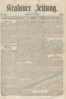Krakauer Zeitung.Jg.9, Nr. 95 (26 April 1865)