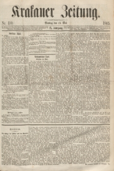 Krakauer Zeitung.Jg.9, Nr. 110 (15 Mai 1865)