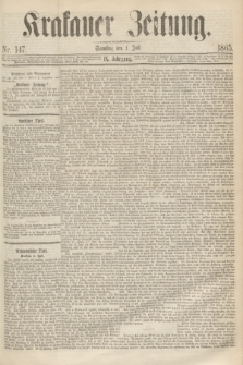 Krakauer Zeitung.Jg.9, Nr. 147 (1 Juli 1865)