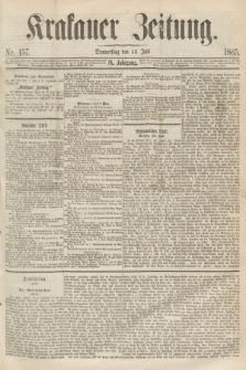 Krakauer Zeitung.Jg.9, Nr. 157 (13 Juli 1865) + dod.