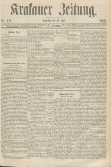 Krakauer Zeitung.Jg.9, Nr. 171 (29 Juli 1865)
