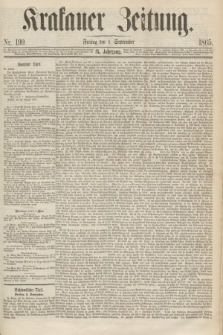Krakauer Zeitung.Jg.9, Nr. 199 (1 September 1865)