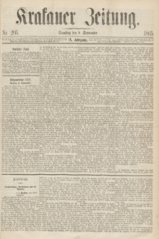 Krakauer Zeitung.Jg.9, Nr. 205 (9 September 1865)