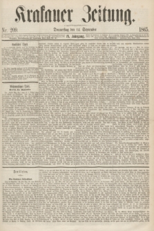 Krakauer Zeitung.Jg.9, Nr. 209 (14 September 1865)