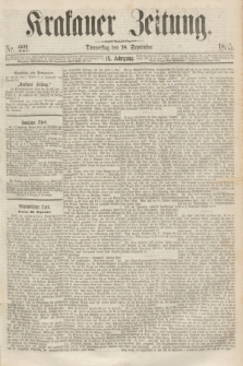 Krakauer Zeitung.Jg.9, Nr. 221 (28 September 1865)
