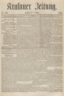 Krakauer Zeitung.Jg.9, Nr. 229 (7 October 1865) + dod.