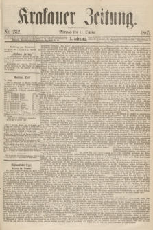 Krakauer Zeitung.Jg.9, Nr. 232 (11 October 1865)