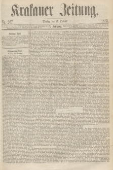 Krakauer Zeitung.Jg.9, Nr. 237 (17 October 1865)