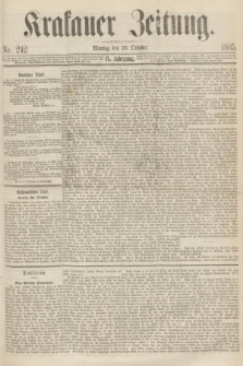 Krakauer Zeitung.Jg.9, Nr. 242 (23 October 1865)