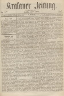Krakauer Zeitung.Jg.9, Nr. 247 (28 October 1865)
