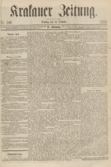 Krakauer Zeitung.Jg.9, Nr. 249 (31 October 1865)