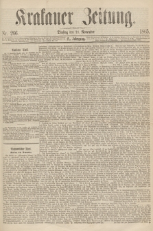 Krakauer Zeitung.Jg.9, Nr. 266 (21 November 1865)