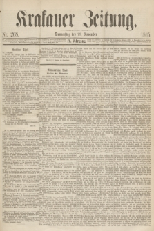 Krakauer Zeitung.Jg.9, Nr. 268 (23 November 1865)