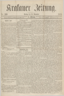 Krakauer Zeitung.Jg.9, Nr. 269 (24 November 1865)