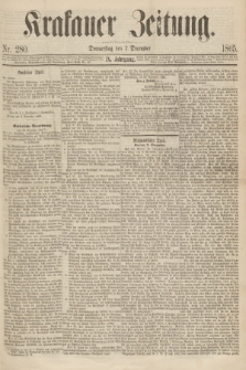 Krakauer Zeitung.Jg.9, Nr. 280 (7 December 1865)