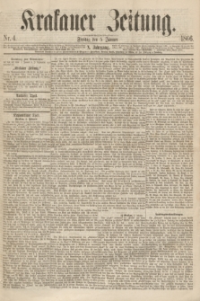 Krakauer Zeitung.Jg.10, Nr. 4 (5 Jänner 1866) + dod.