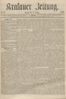 Krakauer Zeitung.Jg.10, Nr. 9 (12 Januar 1866)