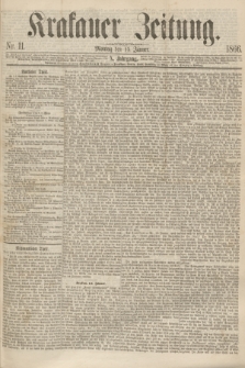 Krakauer Zeitung.Jg.10, Nr. 11 (15 Jänner 1866)