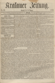 Krakauer Zeitung.Jg.10, Nr. 12 (16 Jänner 1866)
