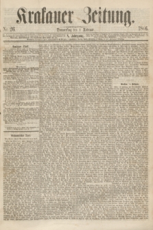 Krakauer Zeitung.Jg.10, Nr. 26 (1 Februar 1866)