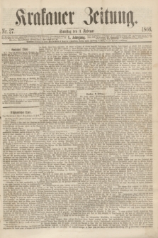 Krakauer Zeitung.Jg.10, Nr. 27 (3 Februar 1866)