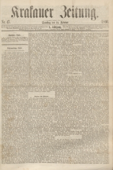 Krakauer Zeitung.Jg.10, Nr. 45 (24 Februar 1866)