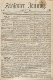 Krakauer Zeitung.Jg.10, Nr. 60 (14 März 1866)