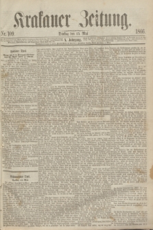 Krakauer Zeitung.Jg.10, Nr. 109 (15 Mai 1866)