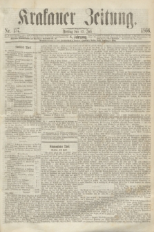 Krakauer Zeitung.Jg.10, Nr. 157 (13 Juli 1866)