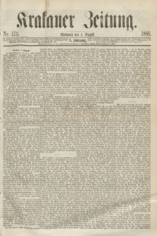 Krakauer Zeitung.Jg.10, Nr. 173 (1 August 1866)