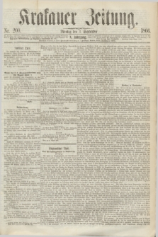 Krakauer Zeitung.Jg.10, Nr. 200 (3 September 1866)