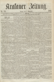 Krakauer Zeitung.Jg.10, Nr. 201 (4 September 1866)