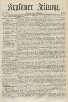 Krakauer Zeitung.Jg.10, Nr. 202 (5 September 1866)