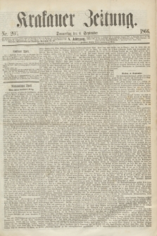 Krakauer Zeitung.Jg.10, Nr. 203 (6 September 1866)