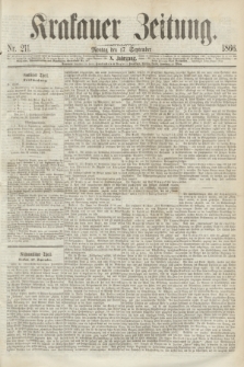 Krakauer Zeitung.Jg.10, Nr. 211 (17 September 1866)