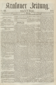 Krakauer Zeitung.Jg.10, Nr. 221 (28 September 1866)